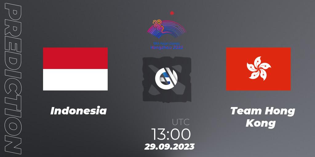 Prognoza Indonesia - Team Hong Kong. 29.09.23, Dota 2, 2022 Asian Games