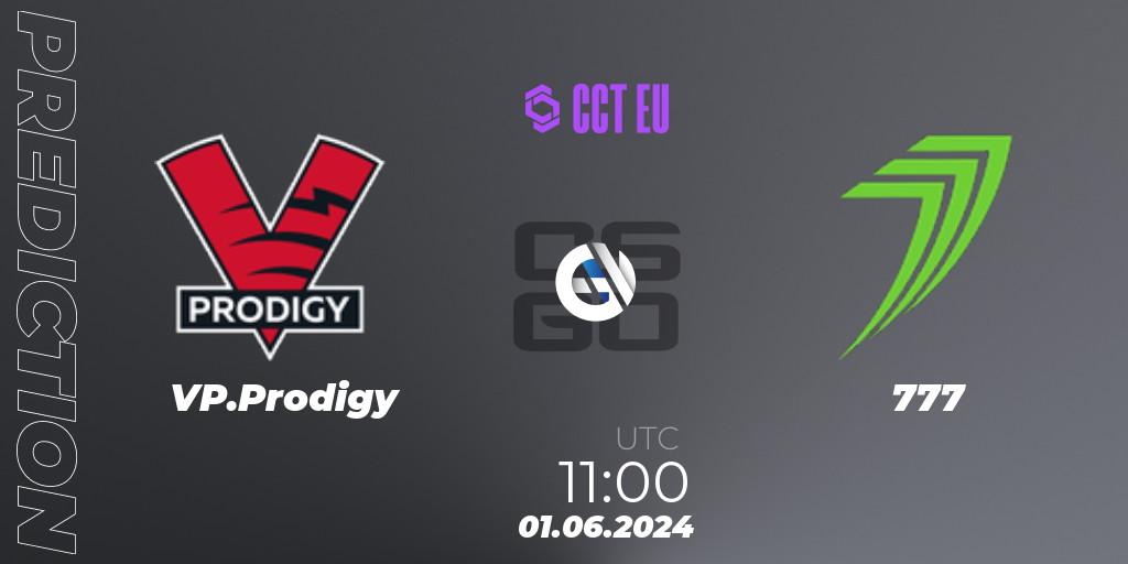 Prognoza VP.Prodigy - 777. 01.06.2024 at 11:00, Counter-Strike (CS2), CCT Season 2 Europe Series 5 Closed Qualifier