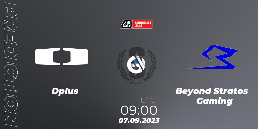 Prognoza Dplus - Beyond Stratos Gaming. 07.09.2023 at 09:00, Rainbow Six, South Korea League 2023 - Stage 2
