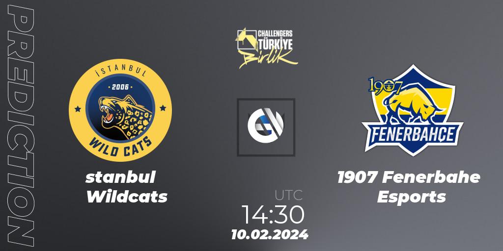 Prognoza İstanbul Wildcats - 1907 Fenerbahçe Esports. 10.02.24, VALORANT, VALORANT Challengers 2024 Turkey: Birlik Split 1
