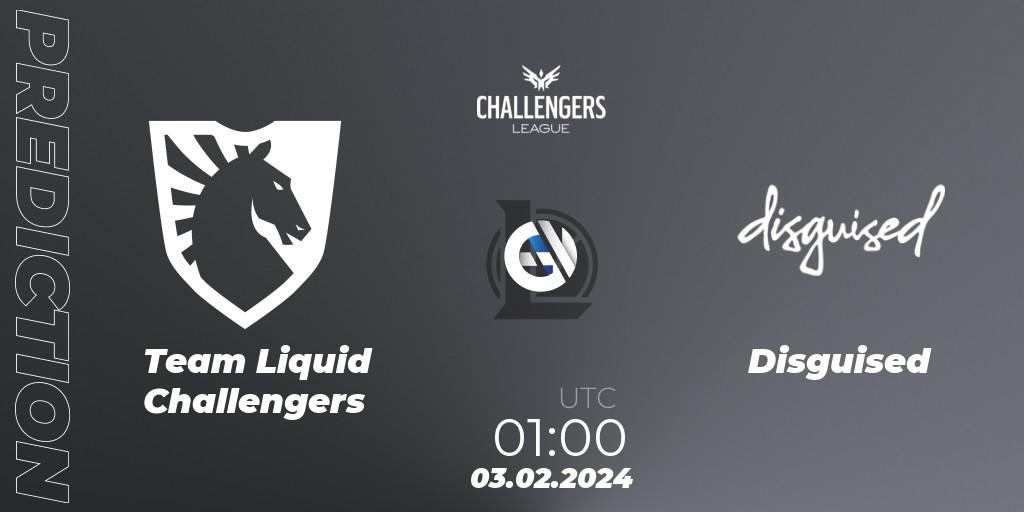 Prognoza Team Liquid Challengers - Disguised. 03.02.24, LoL, NACL 2024 Spring - Group Stage