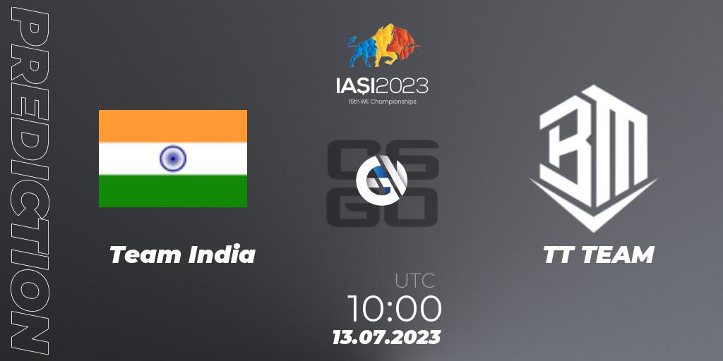Prognoza Team India - TRAFFIC Tashkent. 13.07.2023 at 10:00, Counter-Strike (CS2), IESF Asian Championship 2023