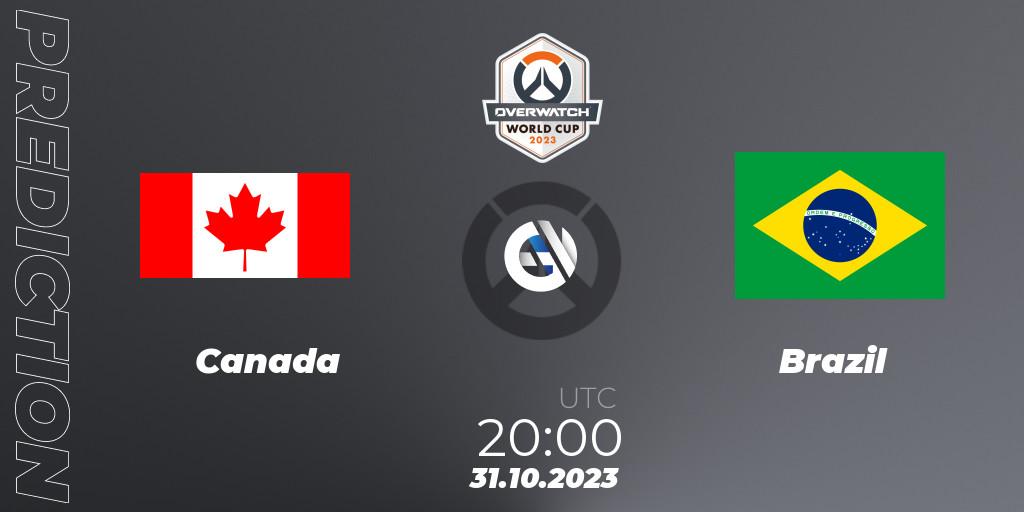 Prognoza Canada - Brazil. 31.10.2023 at 20:00, Overwatch, Overwatch World Cup 2023
