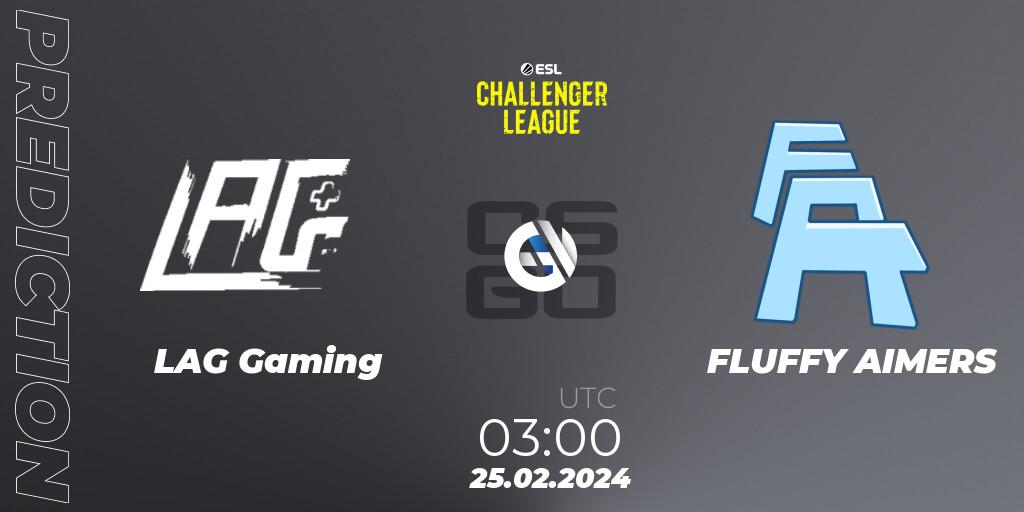Prognoza LAG Gaming - FLUFFY AIMERS. 08.03.24, CS2 (CS:GO), ESL Challenger League Season 47: North America