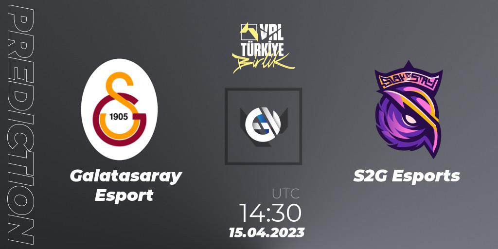 Prognoza Galatasaray Esport - S2G Esports. 15.04.2023 at 15:15, VALORANT, VALORANT Challengers 2023: Turkey Split 2 - Regular Season