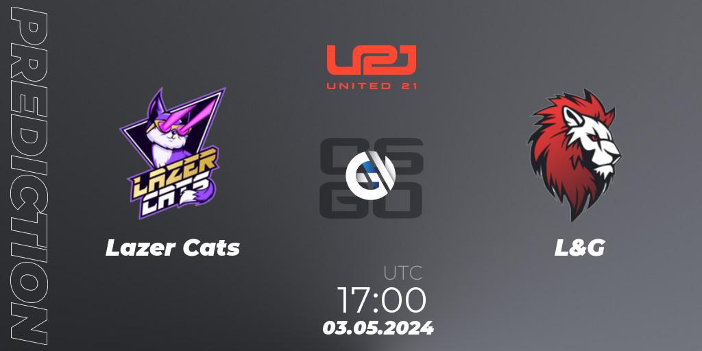 Prognoza Lazer Cats - L&G. 03.05.2024 at 17:00, Counter-Strike (CS2), United21 Season 13: Division 2
