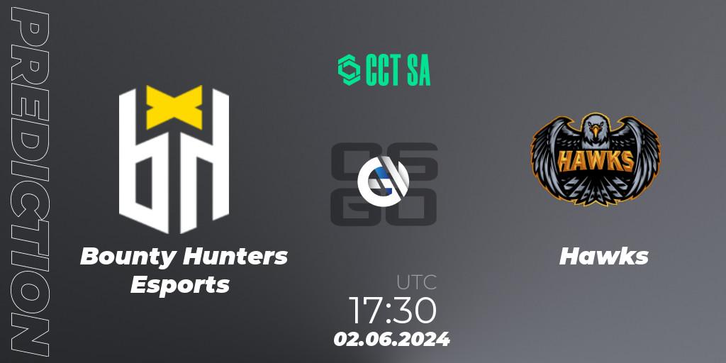 Prognoza Bounty Hunters Esports - Hawks. 02.06.2024 at 17:30, Counter-Strike (CS2), CCT Season 2 South America Series 1