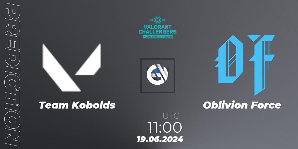Prognoza Team Kobolds - Oblivion Force. 19.06.2024 at 11:00, VALORANT, VALORANT Challengers Hong Kong and Taiwan 2024: Split 2