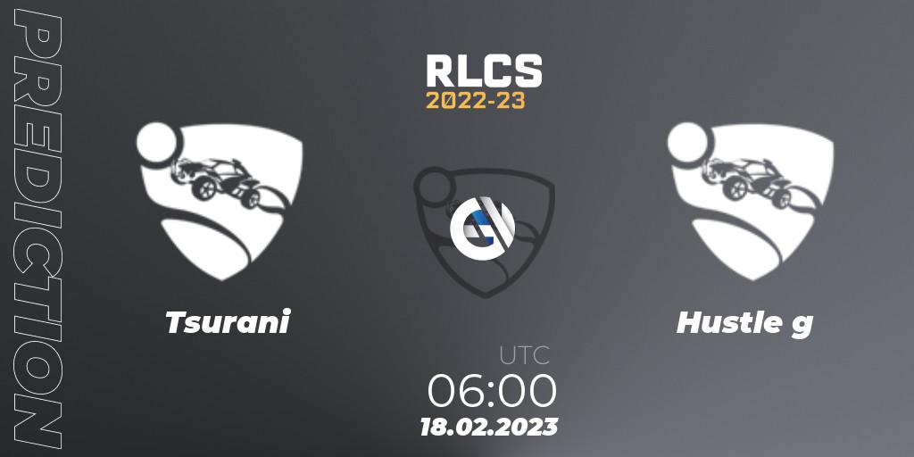 Prognoza Tsurani - Hustle g. 18.02.2023 at 06:00, Rocket League, RLCS 2022-23 - Winter: Oceania Regional 2 - Winter Cup