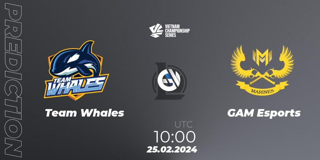 Prognoza Team Whales - GAM Esports. 25.02.24, LoL, VCS Dawn 2024 - Group Stage