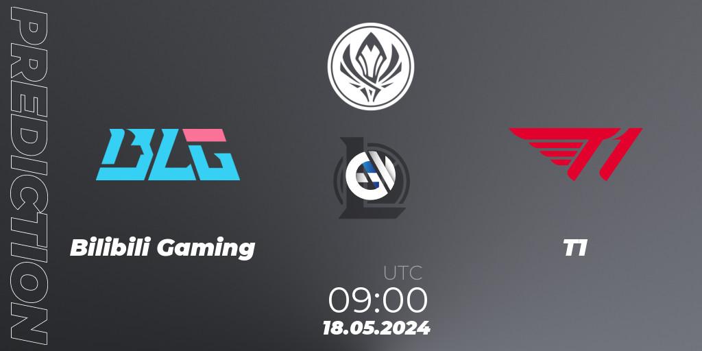 Prognoza Bilibili Gaming - T1. 18.05.2024 at 09:00, LoL, Mid Season Invitational 2024 - Bracket Stage