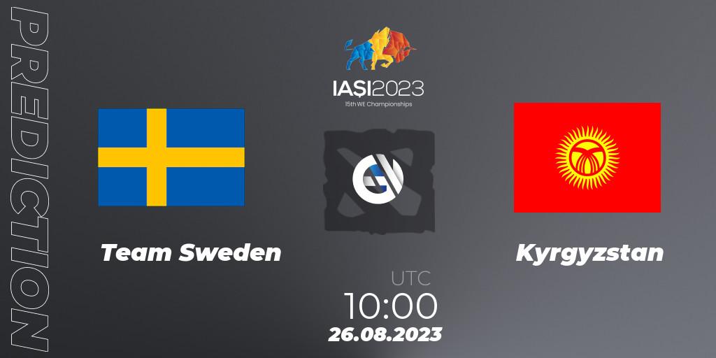 Prognoza Team Sweden - Kyrgyzstan. 26.08.2023 at 18:00, Dota 2, IESF World Championship 2023