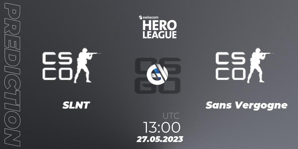 Prognoza SLNT - Sans Vergogne. 27.05.23, CS2 (CS:GO), Swisscom Hero League Spring 2023