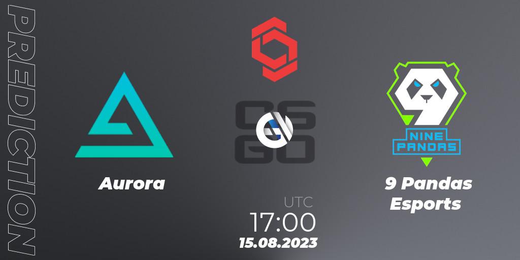 Prognoza Aurora - 9 Pandas Esports. 15.08.23, CS2 (CS:GO), CCT Central Europe Series #7