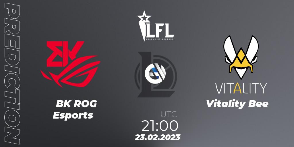 Prognoza BK ROG Esports - Vitality Bee. 23.02.2023 at 21:00, LoL, LFL Spring 2023 - Group Stage