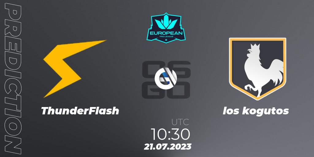 Prognoza ThunderFlash - los kogutos. 21.07.23, CS2 (CS:GO), European Pro League Season 9