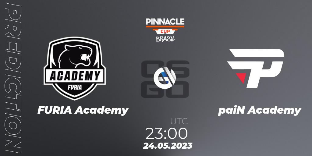 Prognoza FURIA Academy - paiN Academy. 24.05.2023 at 23:00, Counter-Strike (CS2), Pinnacle Brazil Cup 1