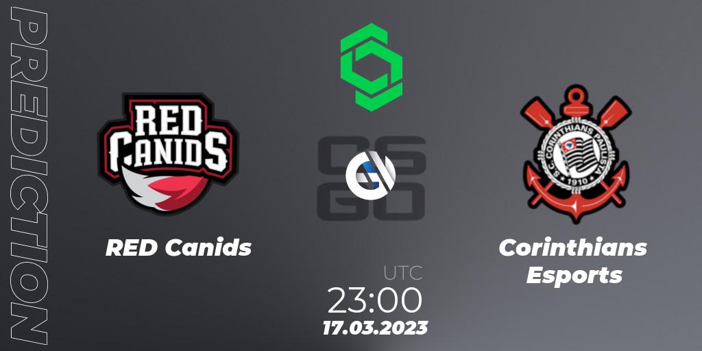 Prognoza RED Canids - Corinthians Esports. 17.03.23, CS2 (CS:GO), CCT South America Series #5