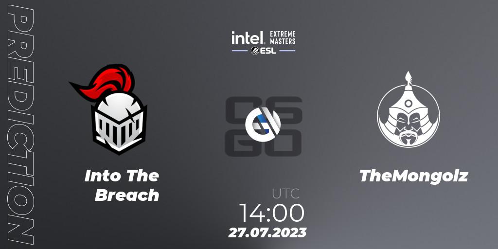 Prognoza Into The Breach - TheMongolz. 27.07.2023 at 10:30, Counter-Strike (CS2), IEM Cologne 2023 - Play-In
