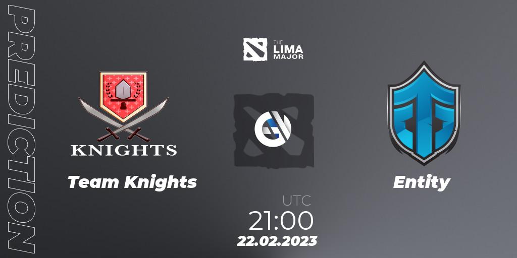Prognoza Team Knights - Entity. 22.02.23, Dota 2, The Lima Major 2023