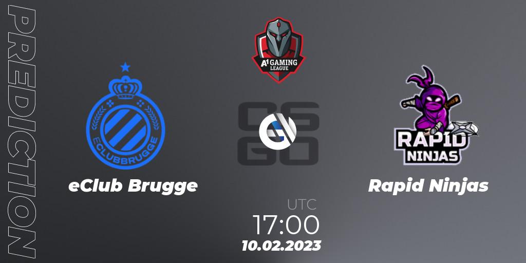 Prognoza eClub Brugge - Rapid Ninjas. 10.02.23, CS2 (CS:GO), A1 Gaming League 2023
