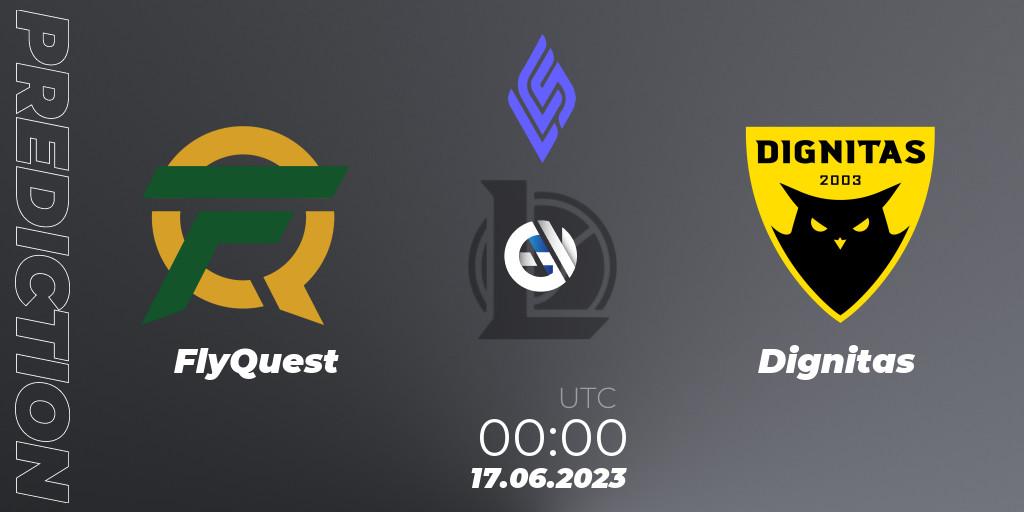 Prognoza FlyQuest - Dignitas. 24.06.23, LoL, LCS Summer 2023 - Group Stage