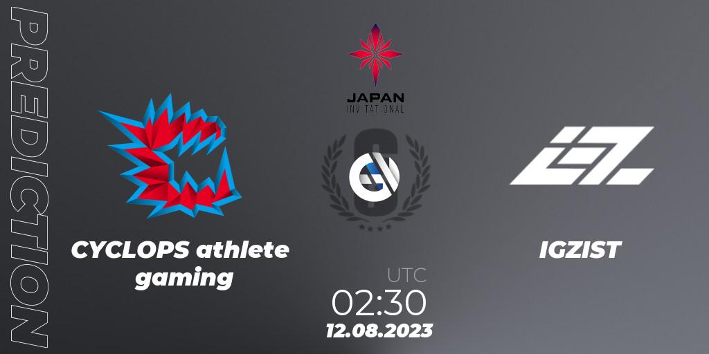 Prognoza CYCLOPS athlete gaming - IGZIST. 12.08.23, Rainbow Six, Japan Invitational - 2023