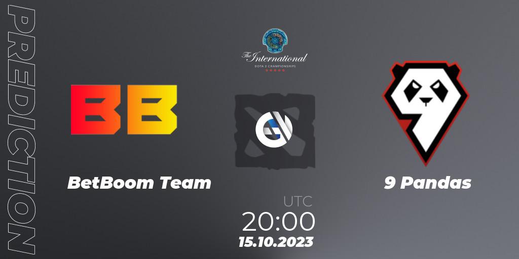 Prognoza BetBoom Team - 9 Pandas. 15.10.23, Dota 2, The International 2023 - Group Stage