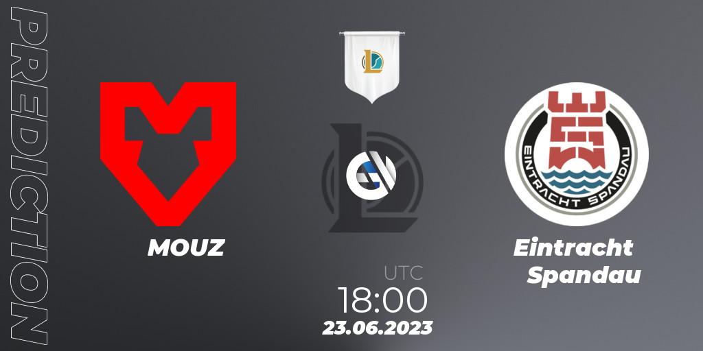 Prognoza MOUZ - Eintracht Spandau. 23.06.23, LoL, Prime League Summer 2023 - Group Stage