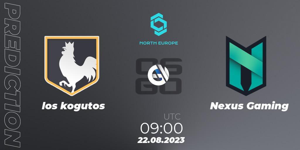 Prognoza los kogutos - Nexus Gaming. 22.08.2023 at 09:00, Counter-Strike (CS2), CCT North Europe Series #7