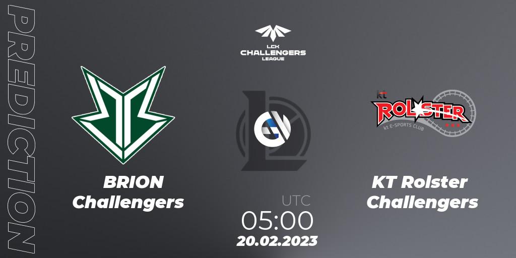Prognoza Brion Esports Challengers - KT Rolster Challengers. 20.02.2023 at 05:00, LoL, LCK Challengers League 2023 Spring