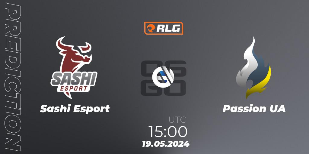 Prognoza Sashi Esport - Passion UA. 19.05.2024 at 15:30, Counter-Strike (CS2), RES European Series #4