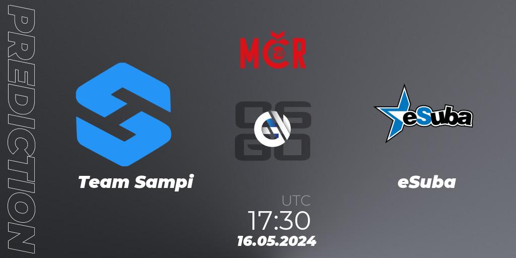 Prognoza Team Sampi - eSuba. 16.05.2024 at 17:30, Counter-Strike (CS2), Tipsport Cup Spring 2024: Online Stage