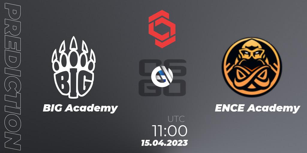 Prognoza BIG Academy - ENCE Academy. 15.04.2023 at 11:25, Counter-Strike (CS2), CCT Central Europe Series #6: Closed Qualifier
