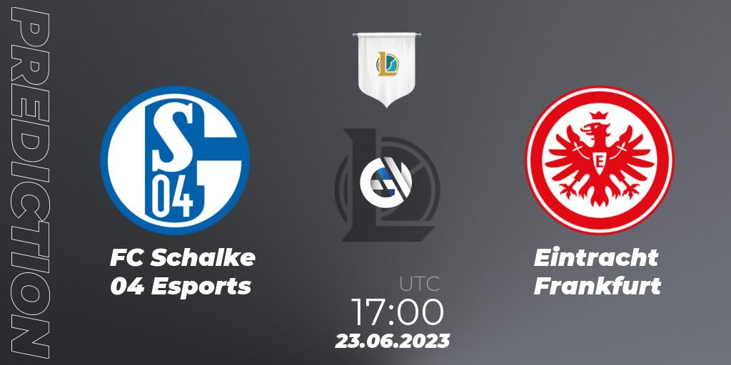 Prognoza FC Schalke 04 Esports - Eintracht Frankfurt. 23.06.23, LoL, Prime League Summer 2023 - Group Stage