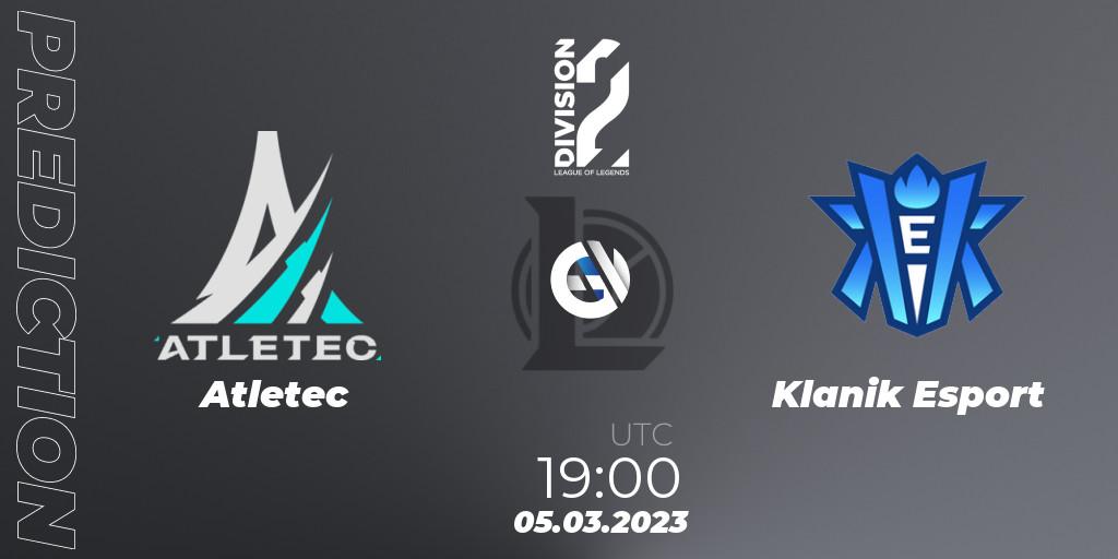 Prognoza Atletec - Klanik Esport. 05.03.2023 at 19:00, LoL, LFL Division 2 Spring 2023 - Group Stage