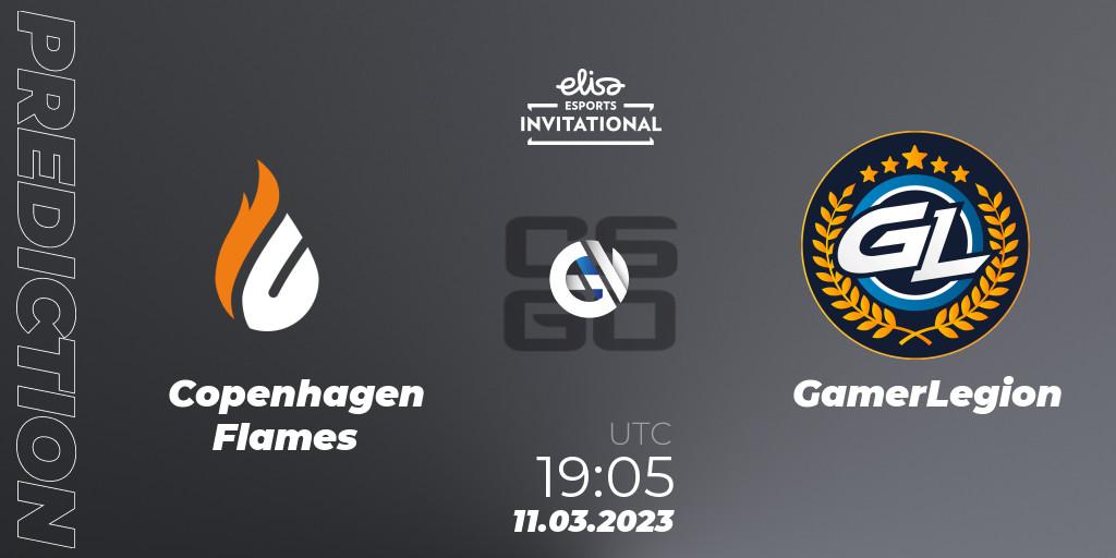 Prognoza Copenhagen Flames - GamerLegion. 11.03.23, CS2 (CS:GO), Elisa Invitational Winter 2023