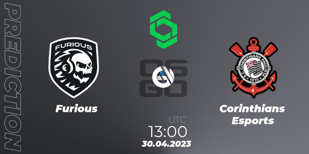 Prognoza Furious - Corinthians Esports. 30.04.2023 at 13:00, Counter-Strike (CS2), CCT South America Series #7