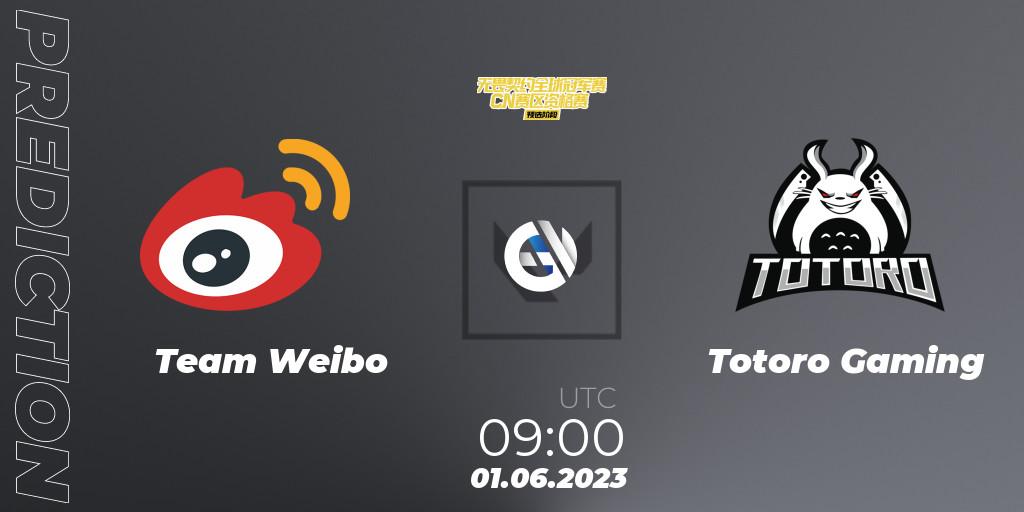 Prognoza Team Weibo - Totoro Gaming. 01.06.23, VALORANT, VALORANT Champions Tour 2023: China Preliminaries