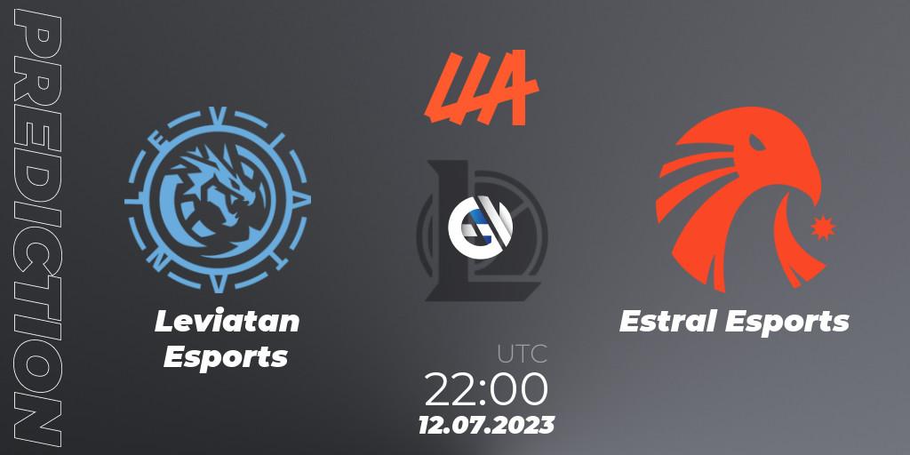 Prognoza Leviatan Esports - Estral Esports. 12.07.2023 at 22:00, LoL, LLA Closing 2023 - Group Stage