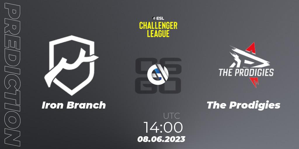 Prognoza Iron Branch - The Prodigies. 08.06.23, CS2 (CS:GO), ESL Challenger League Season 45 Europe Relegation