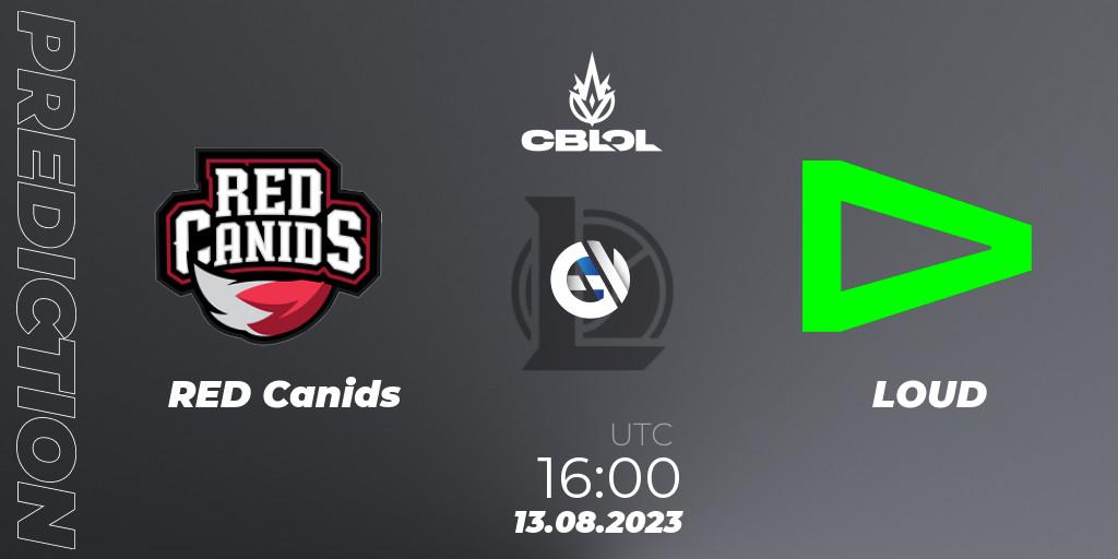 Prognoza RED Canids - LOUD. 13.08.2023 at 16:00, LoL, CBLOL Split 2 2023 - Playoffs