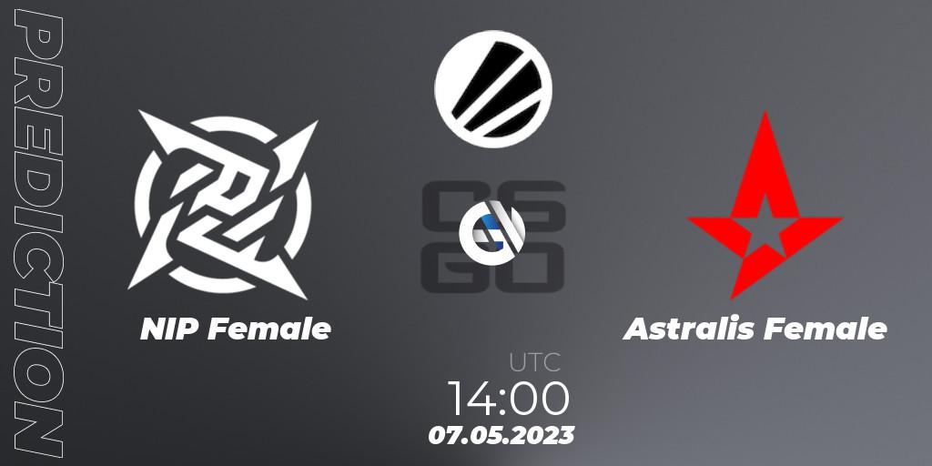 Prognoza NIP Female - Astralis Female. 07.05.2023 at 14:00, Counter-Strike (CS2), ESL Impact Spring 2023 Cash Cup 3 Europe