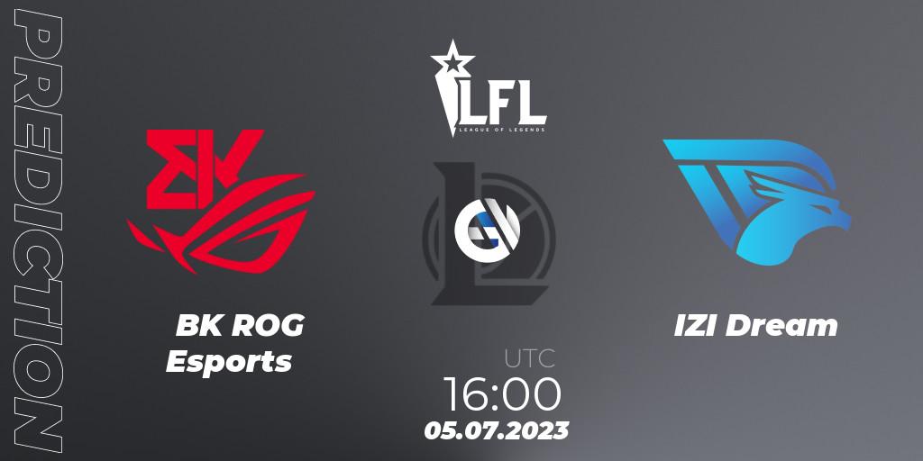 Prognoza BK ROG Esports - IZI Dream. 05.07.2023 at 16:00, LoL, LFL Summer 2023 - Group Stage