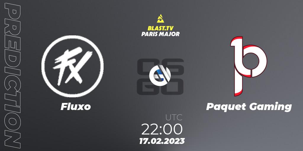 Prognoza Fluxo - Paquetá Gaming. 17.02.23, CS2 (CS:GO), BLAST.tv Paris Major 2023 South America RMR Closed Qualifier