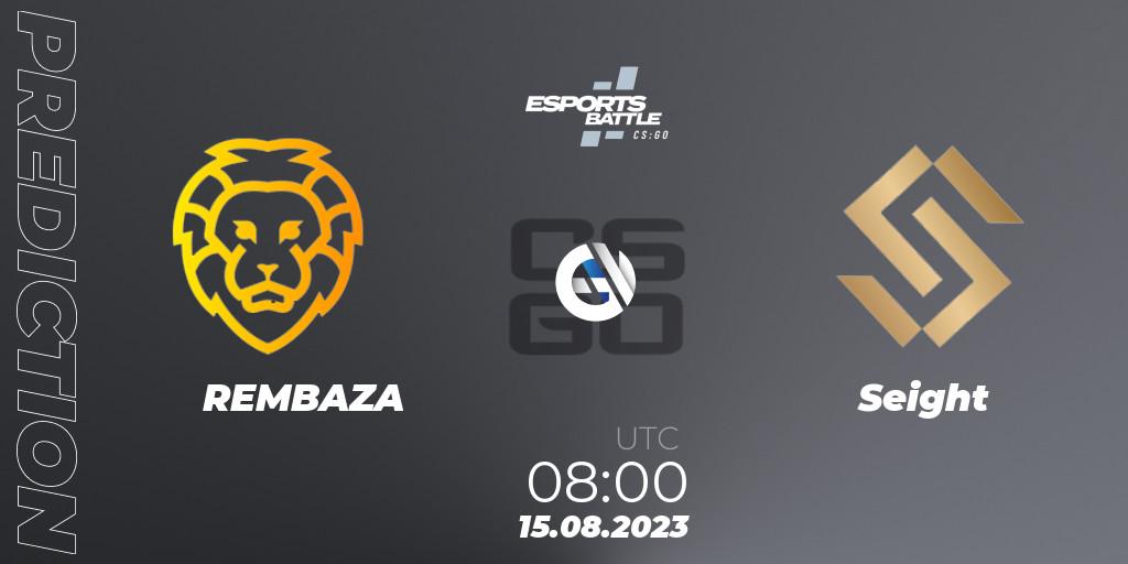 Prognoza REMBAZA - Seight. 15.08.2023 at 08:00, Counter-Strike (CS2), ESportsBattle Season 27