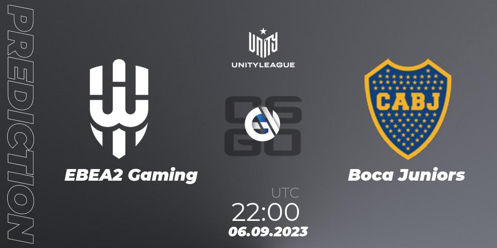 Prognoza EBEA2 Gaming - Boca Juniors. 06.09.2023 at 22:00, Counter-Strike (CS2), LVP Unity League Argentina 2023