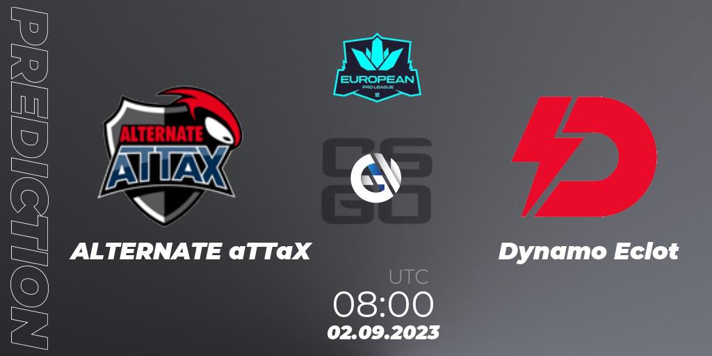 Prognoza ALTERNATE aTTaX - Dynamo Eclot. 02.09.2023 at 08:00, Counter-Strike (CS2), European Pro League Season 10