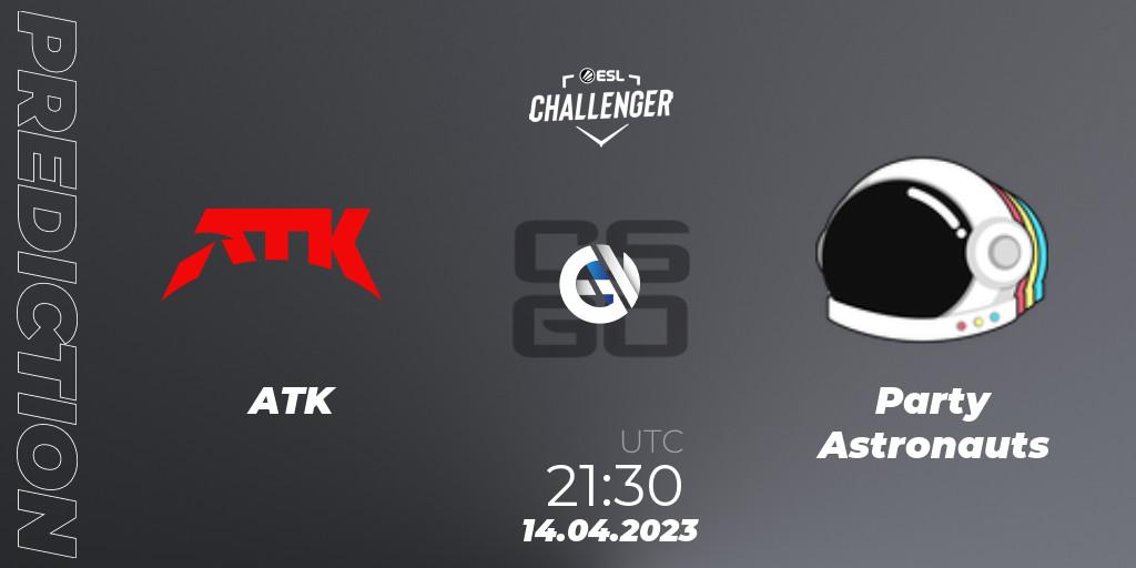 Prognoza ATK - Party Astronauts. 14.04.2023 at 21:30, Counter-Strike (CS2), ESL Challenger Katowice 2023: North American Qualifier