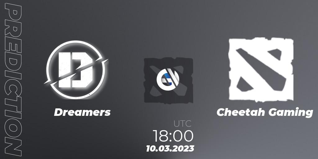Prognoza Dreamers - Cheetah Gaming. 10.03.2023 at 18:08, Dota 2, TodayPay Invitational Season 4